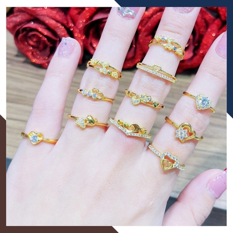 Nhẫn vàng tây nữ 10k hình trái tim NVN422 – Quà tặng cho người yêu, bạn gái ý nghĩa