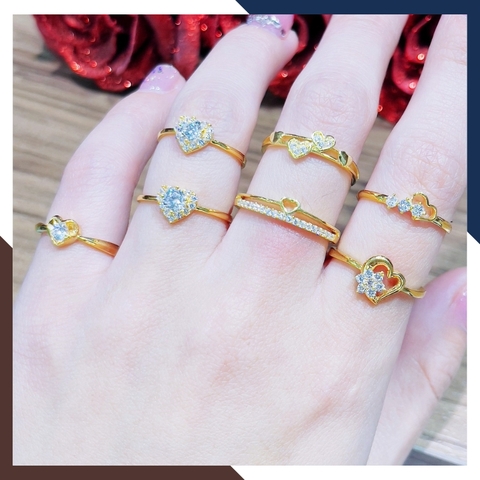 Nhẫn vàng tây nữ 10k hình trái tim NVN422 – Quà tặng cho người yêu, bạn gái ý nghĩa