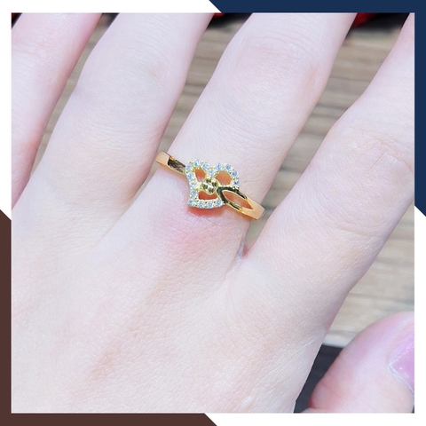 Nhẫn vàng tây nữ 10k hình trái tim NVN426 – Bộ sưu tập 6 mẫu nhẫn tặng bạn gái sang trọng