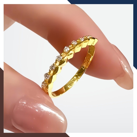 Nhẫn Vàng Tây Nữ 10K NVN341 – Bộ Sưu Tập 4 Mẫu Nhẫn Mảnh Phù Hợp Đeo Layering