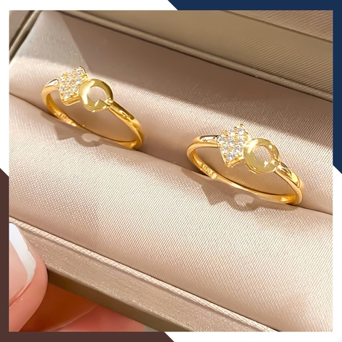 Nhẫn Vàng Tây Nữ 10K NVN357 – BST 4 Mẫu Nhẫn Mỏng Layering Đẹp, Giá Dưới 2 Triệu