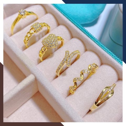 Nhẫn Vàng Tây Nữ 10k Tặng Người Yêu Nhiều Mẫu Mới Đẹp Mã NVN108