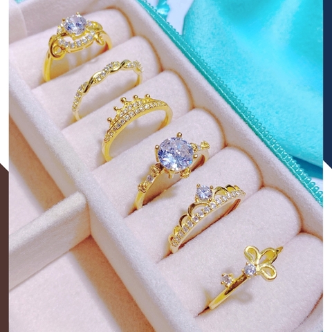 Nhẫn Vàng Tây Nữ 10k Tặng Người Yêu Nhiều Mẫu Mới Đẹp Mã NVN108