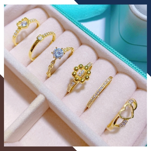 Nhẫn Vàng Tây Nữ 10k Tặng Người Yêu Nhiều Mẫu Mới Đẹp Mã NVN108