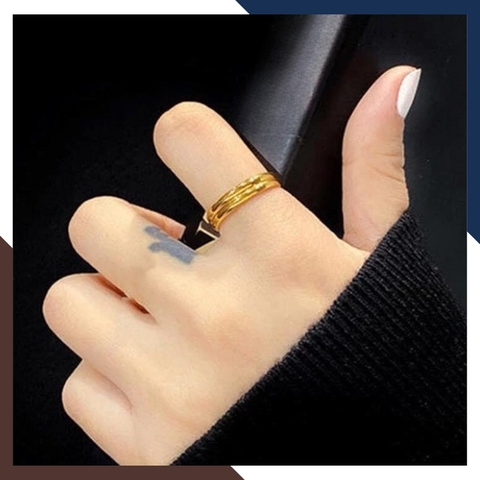 Nhẫn Vàng Tây Nữ Trơn Đủ Size Đeo Ngón Trỏ, Ngón Út, Ngón Cái NVN210 | Vàng 10K