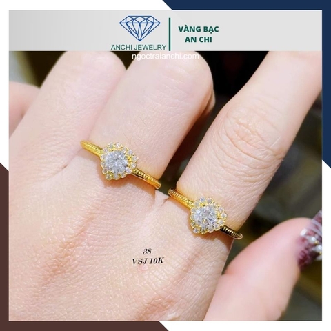 Nhẫn Vàng Trái Tim 10k Mã 1102TL38 - Biểu Tượng Tình Yêu Vĩnh Cửu