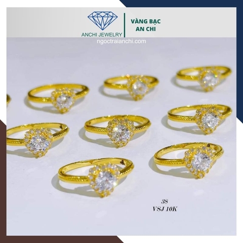 Nhẫn Vàng Trái Tim 10k Mã 1102TL38 - Biểu Tượng Tình Yêu Vĩnh Cửu