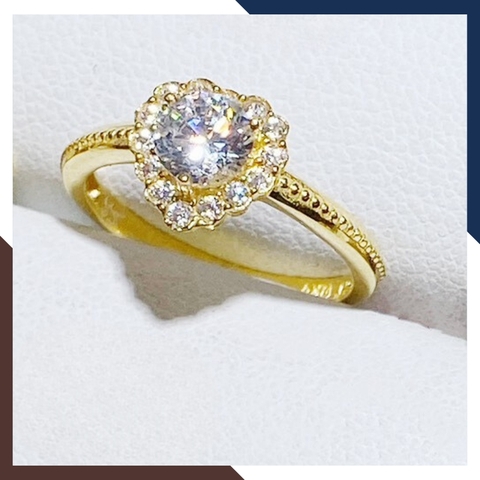 Nhẫn trái tim vàng tây 10k tặng người yêu mã TL37