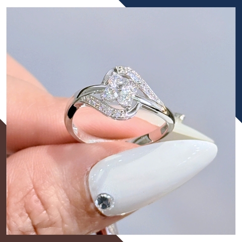 Nhẫn Vàng Trắng Nữ 10k Mã NVN275 – 6 Thiết Kế Thanh Lịch Đốn Tim Mọi Ánh Nhìn