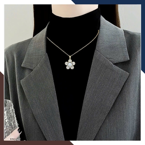 Set Ngọc Trai Bạc Hình Hoa 5 Cánh BTSNT159 – Điểm Nhấn Phong Cách Quý Cô