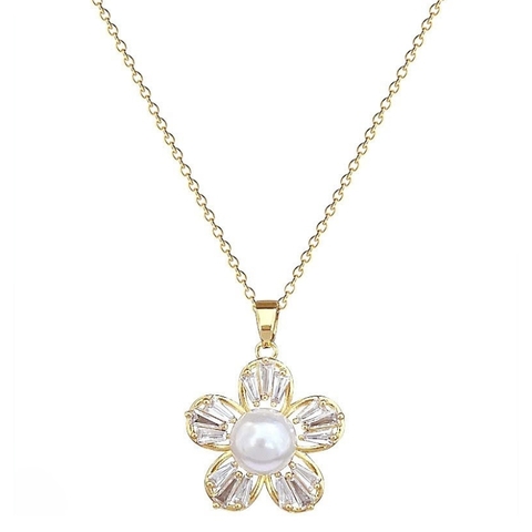 Set Ngọc Trai Bạc Hình Hoa 5 Cánh BTSNT159 – Điểm Nhấn Phong Cách Quý Cô