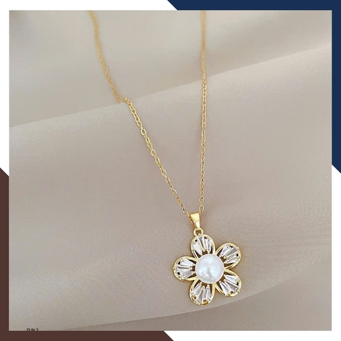 Set Ngọc Trai Bạc Hình Hoa 5 Cánh BTSNT159 – Điểm Nhấn Phong Cách Quý Cô