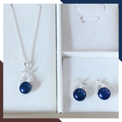 Set Ngọc Trai Bạc Hình Nơ Cho Nữ BTSNT177 – Tinh Tế Từng Chi Tiết, Tôn Lên Vẻ Đẹp Nữ Tính