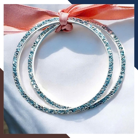Set 2 Vòng Tay LTBN96 -  Vòng Tay Bạc Kết Hợp Vòng Đá Mắt Mèo Sang Chảnh Cho Nữ