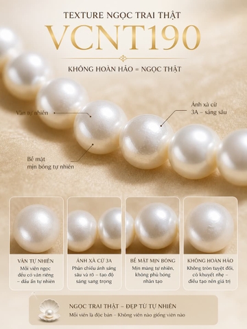 Vòng Cổ Ngọc Trai VCNT190 6–10mm – Thiết Kế Tăng Dần Tôn Cổ & Tạo Vẻ Sang Trọng Tự Nhiên