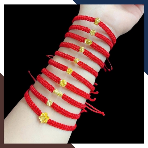 Vòng Charm Vàng 24K 9999 Thiết Kế Nhẹ – Linh Hoạt Phối 14 Biểu Tượng VCHV99