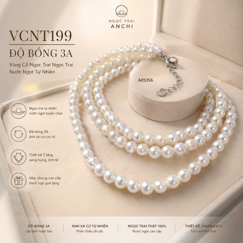 Vòng Cổ Ngọc Trai VCNT199 – Ngọc Trai Hạt Nhỏ 5–6mm Thanh Lịch, Dễ Đeo Mỗi Ngày