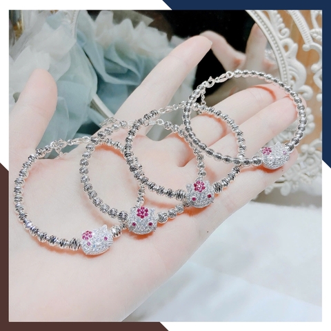 Vòng Bạc Cho Bé Gái Hình Hello Kitty LTBCB027 – Điệu Đà Như Công Chúa