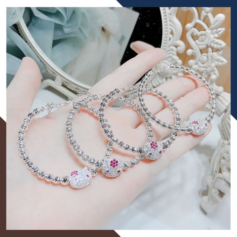 Vòng Bạc Cho Bé Gái Hình Hello Kitty LTBCB027 – Điệu Đà Như Công Chúa