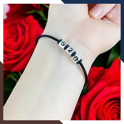 Vòng Charm Bạc Số 520 VCB05 – Mật Mã “Anh Yêu Em”, Quà Tặng Nàng Thay Lời Muốn Nói