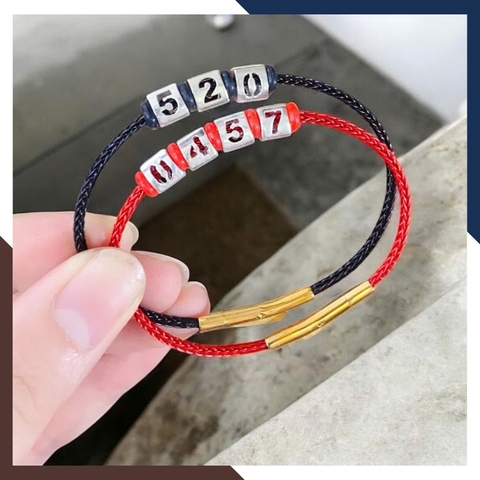 Vòng Charm Bạc Số 520 VCB05 – Mật Mã “Anh Yêu Em”, Quà Tặng Nàng Thay Lời Muốn Nói