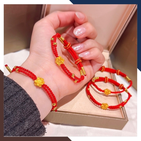 Vòng Charm Hoa Sen Vàng 24k Cho Nữ VCHV89