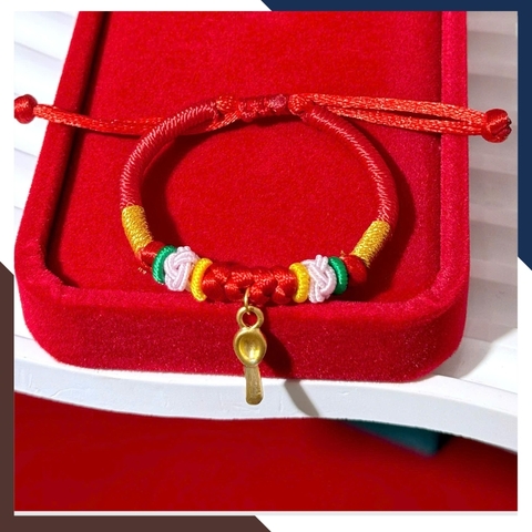 Vòng Charm Vàng 24k Cho Bé Đầy Tháng VCHV53