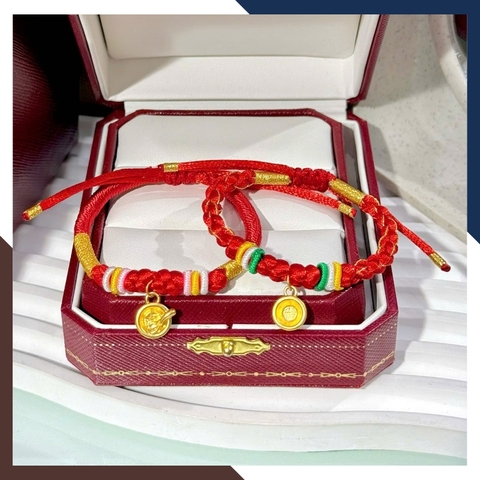 Vòng Charm Vàng 24k Cho Bé Đầy Tháng VCHV53