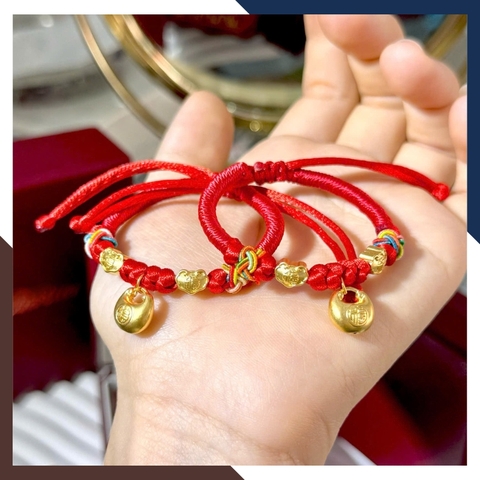 Vòng Charm Vàng 24k Cho Bé Đầy Tháng VCHV53