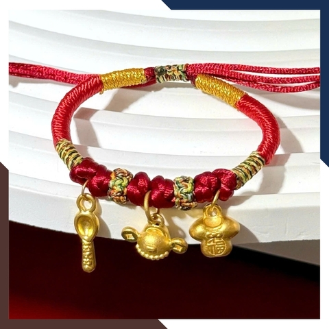 Vòng Charm Vàng 24k Cho Bé Đầy Tháng VCHV53