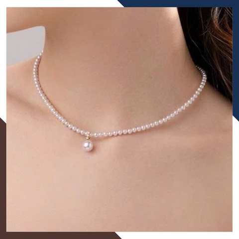 Vòng Cổ Choker Ngọc Trai Nhỏ VCNT145 – Đẹp Tự Nhiên, Sang Nhẹ Nhàng