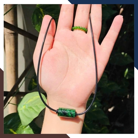 Vòng Cổ Lu Thống Ngọc Cẩm Thạch Tự Nhiên DCPT12 – Mang Lại Bình An, Thuận Lợi, Suôn Sẻ