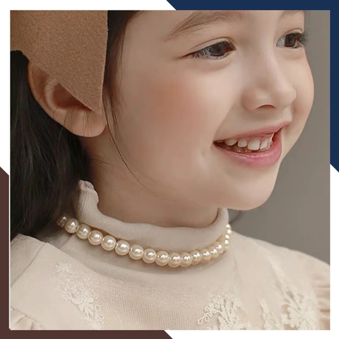 Vòng Cổ Ngọc Trai Cho Bé Gái VCNT116 | Ngọc Trai Nước Ngọt