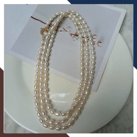 Vòng Cổ Ngọc Trai Dài 120CM Cho Nữ Mặc Áo Dài VCNT110 | Ngọc Trai Thật