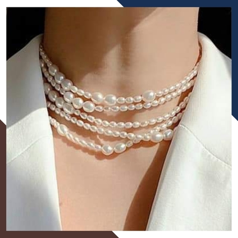 Vòng cổ ngọc trai dài 150cm, vòng ngọc trai mặc áo dài cho nữ mã 610AC1063