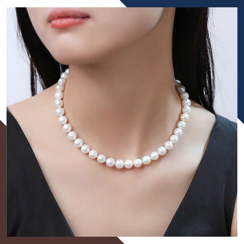 Vòng cổ ngọc trai nước ngọt cao cấp VCNT177 – Sang trọng, tinh khiết & quý phái
