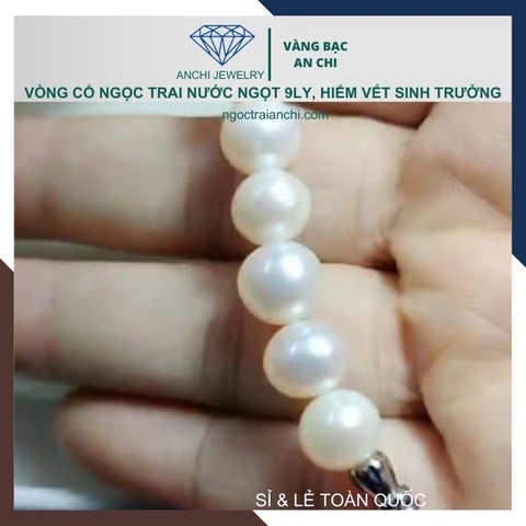 Vòng cổ ngọc trai cho mẹ, cho phụ nữ trung niên mặc áo dài 910CH420