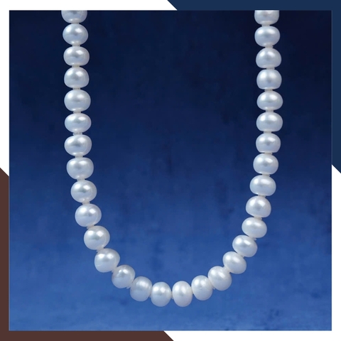 Vòng cổ ngọc trai thật dáng hạt bắp VCNT172 – Kiểu dáng Princess nhẹ nhàng, dễ phối đồ