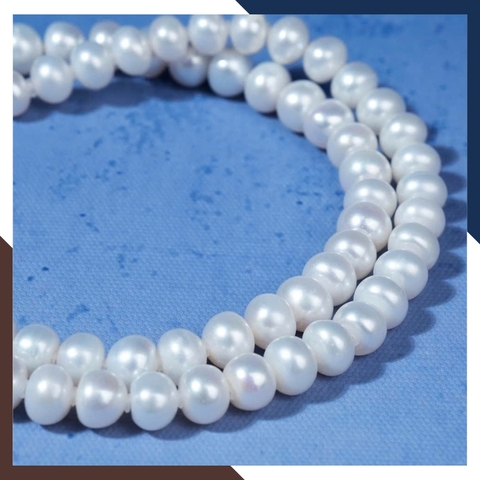 Vòng cổ ngọc trai thật dáng hạt bắp VCNT172 – Kiểu dáng Princess nhẹ nhàng, dễ phối đồ