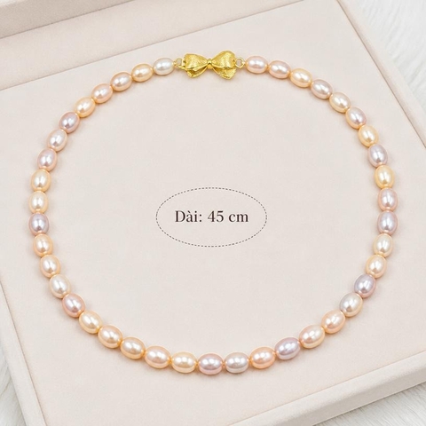 Bộ Trang Sức Ngọc Trai Khóa Bướm Khảm Trai BTSNT266