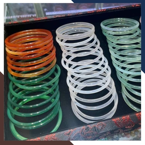 Vòng mã não đỏ liền khối bản tròn nhỏ cho nữ mệnh hỏa và mệnh thổ mã AC80