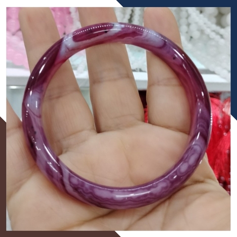 Vòng mã não vân đỏ trắng liền khối bản mo 10mm cho nữ mệnh hỏa, mệnh thổ, mệnh kim, mệnh thủy mã AC120