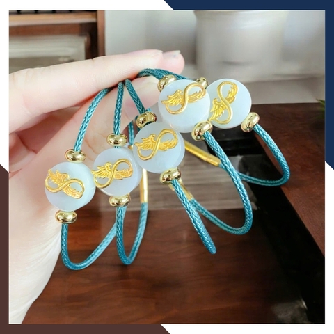 Vòng Ngọc Trăng Non Phong Thủy VTDPT52 – Đeo Bình An, Hút Năng Lượng Tốt