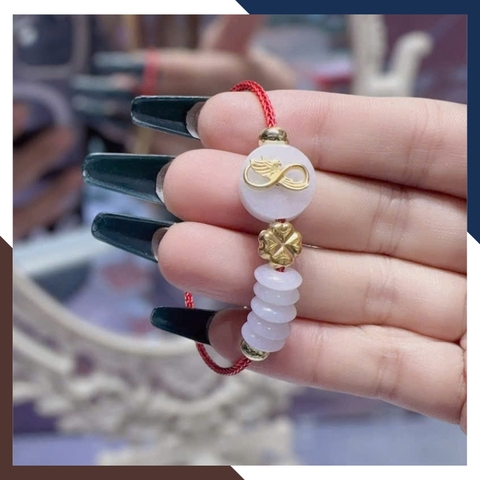 Vòng Ngọc Trăng Non Phong Thủy VTDPT52 – Đeo Bình An, Hút Năng Lượng Tốt