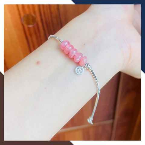 Vòng Ngũ Điếu Phối Bạc Cho Nữ Theo Mệnh Kim, Mộc Thuỷ, Hoả, Thổ LTBN95