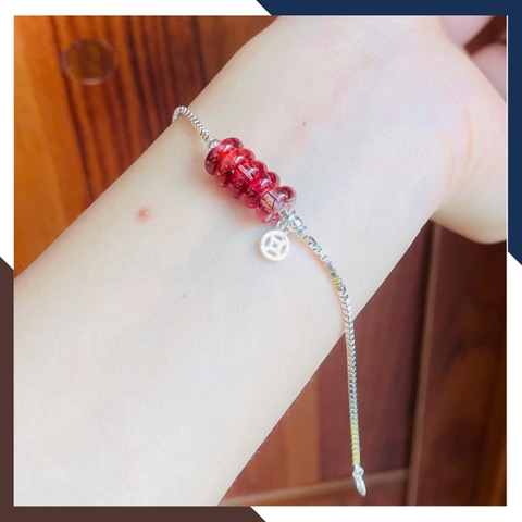 Vòng Ngũ Điếu Phối Bạc Cho Nữ Theo Mệnh Kim, Mộc Thuỷ, Hoả, Thổ LTBN95