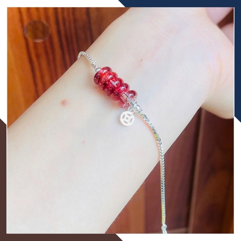 Vòng Ngũ Điếu Phối Bạc Cho Nữ Theo Mệnh Kim, Mộc Thuỷ, Hoả, Thổ LTBN95