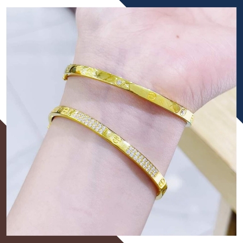 Vòng tay Cartier love vàng tây 10k cho nữ đẹp mã TL192231