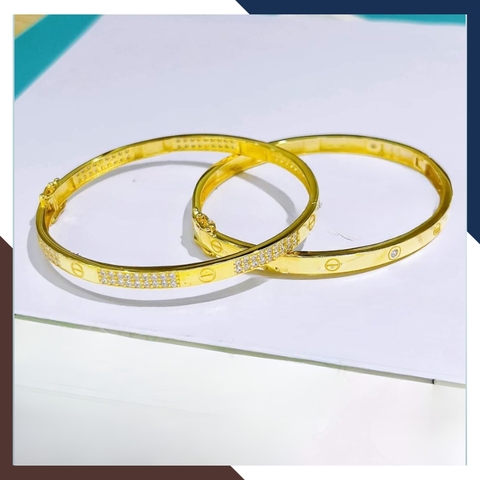 Vòng tay Cartier love vàng tây 10k cho nữ đẹp mã TL192231