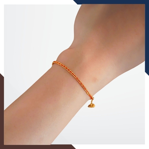Vòng Tay Chỉ Đỏ Vàng 18k May Mắn Cho Nữ VCHV86 | Vàng Ý 750